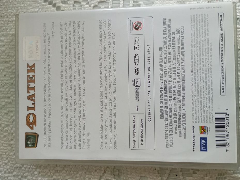 Serial dvd Cztwrdziestolatek