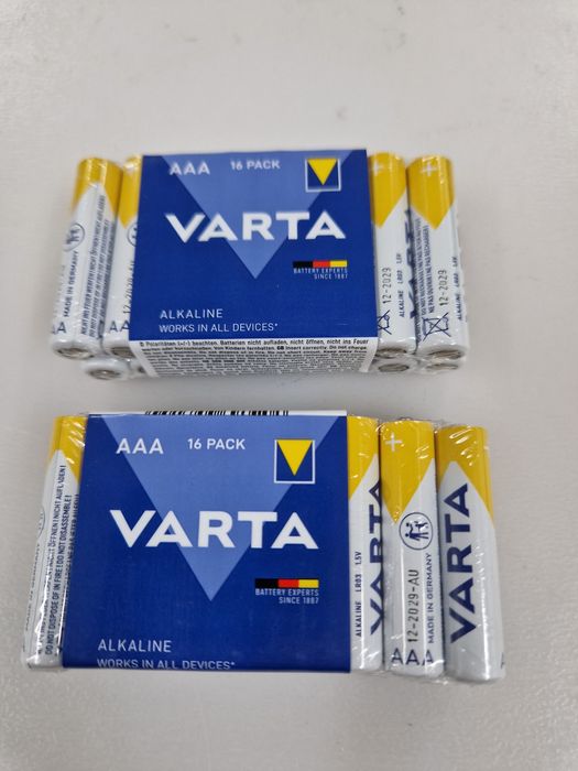 Zestaw baterii  Alkaiczna Varta AAA LR 03 16 szt