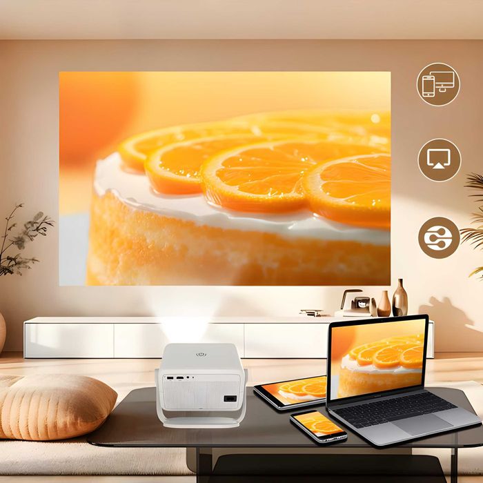 PROJEKTOR L018 4K Full HD Android Auto Fokus NETFLIX APLIKACJE +Gratis