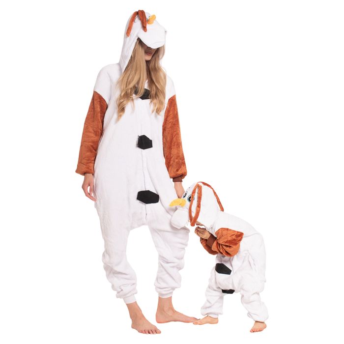 Piżama Damska Kigurumi Kombinezon Onesie Bałwan Olaf 155-165 cm M