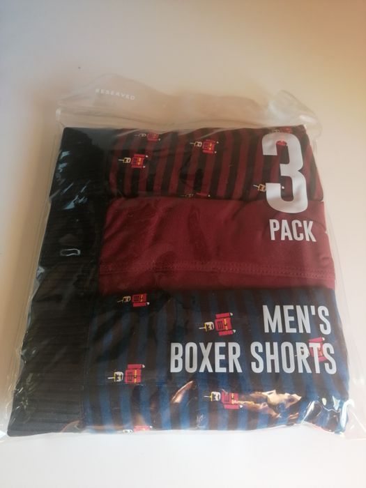 Reserved bokserki męskie nowe rozmiar M, 3 sztuki
