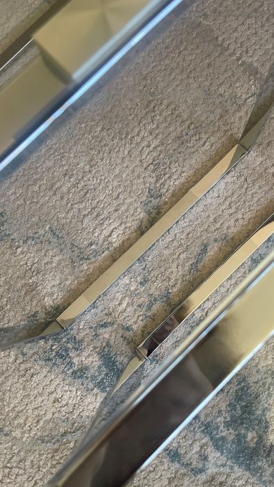 Conjunto de 3 mesas auxiliares de aço e cristal Catalina El Corte Inglés