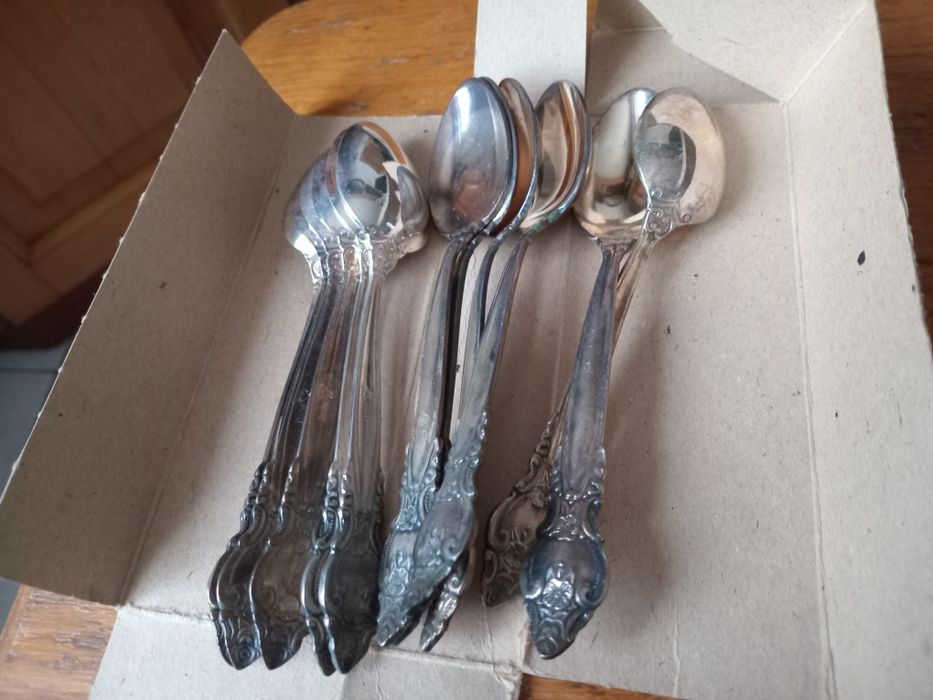 Набор советский мельхиоровый Троянда