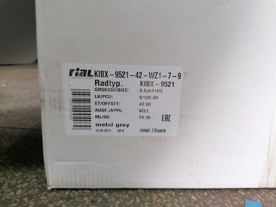 Alufelgi 5x120 21 NOWE RIAL BMW X3 X4 X6 Land Rover T5 T6 Camaro Tesla