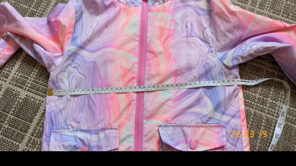 Куртка вітровка на флісі 128-134см