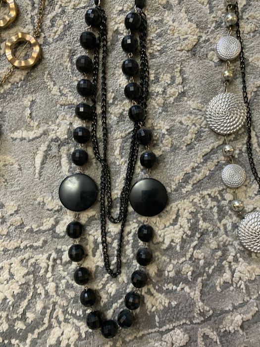 Прикраса на шию, підвіски на шию,  сірі, чорні