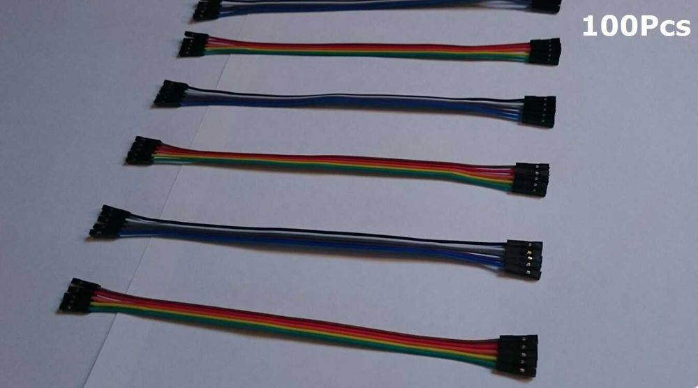 100x fio jumper cabo 5pin Arduino Raspberry Breadboard Display Shield