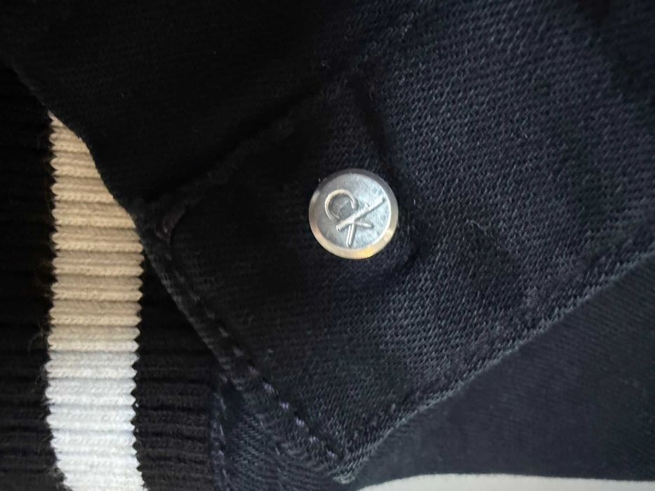 Kurtka granatowa jeansowa, bawełna, Calvin Klein Jeans, rozm. S