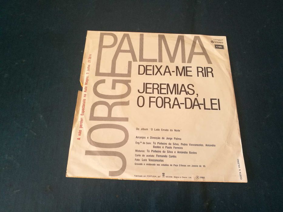 JORGE PALMA - Deixa-me Rir	Single