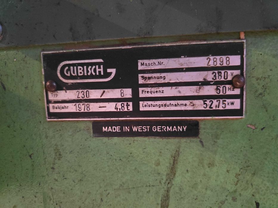 STRUGARKA czterostronna 7 glowicowa Gubisch