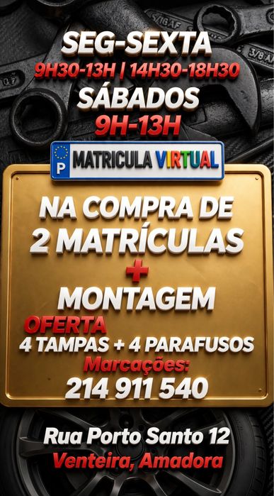 Matriculas carro & Moto & tvde