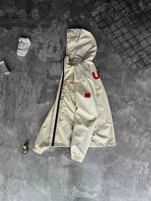 Вітровка Hugo Boss Beige Premium чоловіча з біркою qr-code i57/Boss8