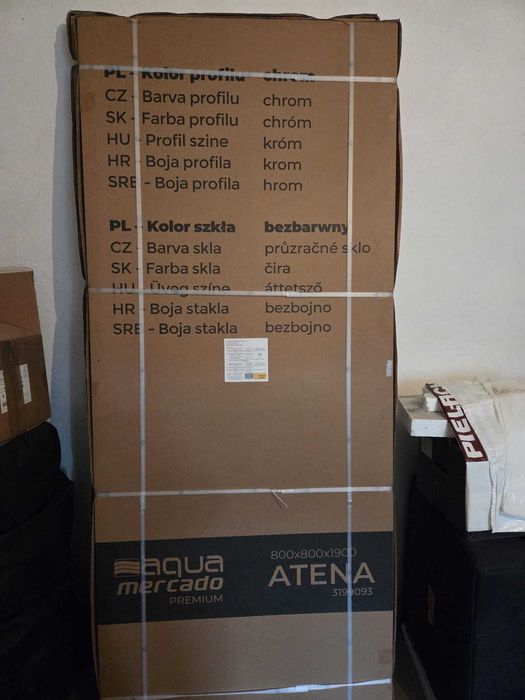 Nowa kabina prysznicowa 80x80 ATENA chrom