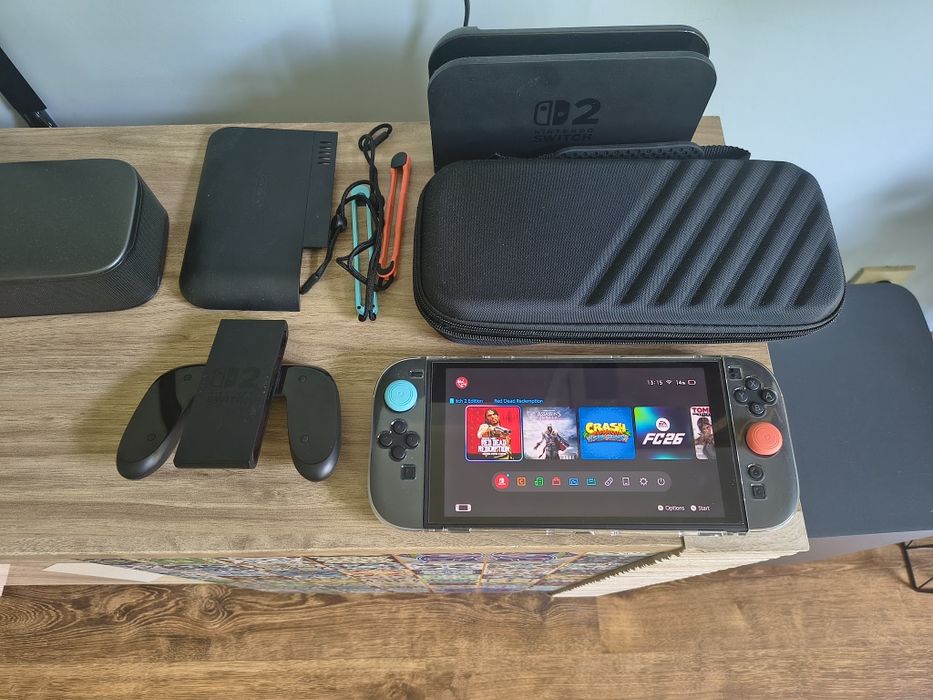Nintendo Switch 2 zestaw stan b.dobry