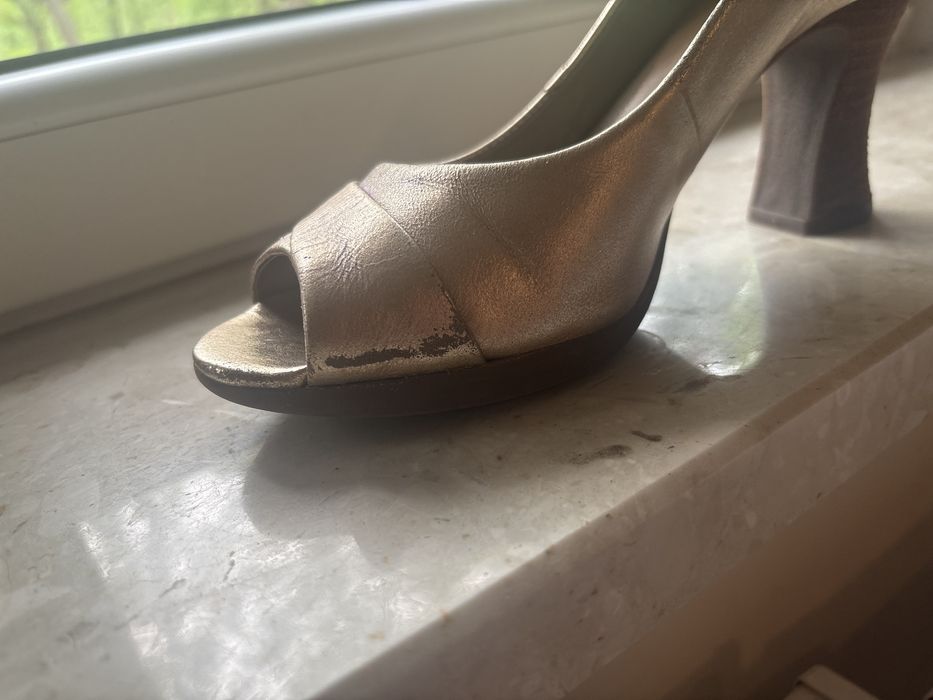 Złote buty Clarks 39 , 5 i 1/2 softwear