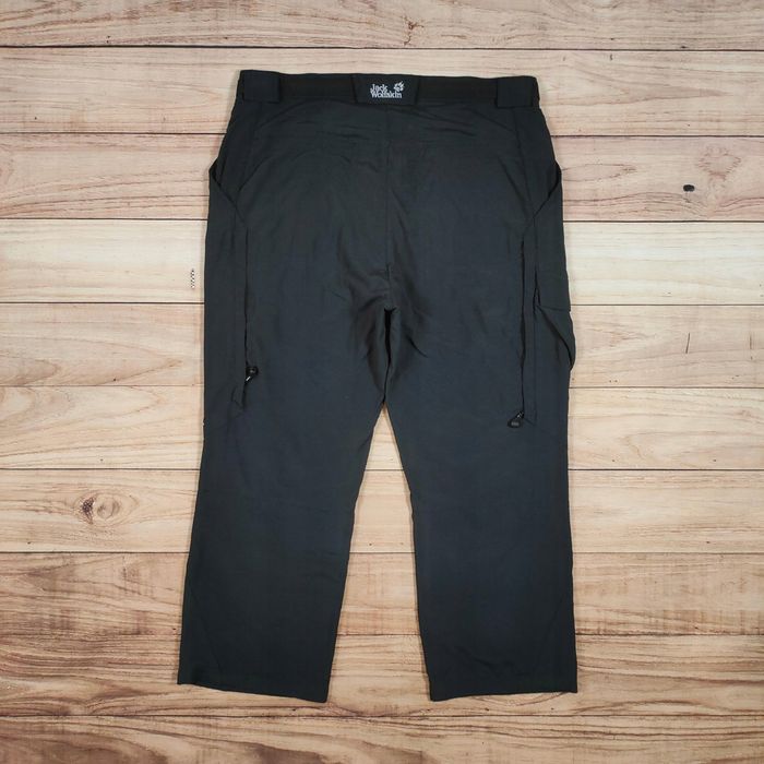 JACK WOLFSKIN Spodnie Trekkingowe Ocieplane Męskie Logowane r. 36/30