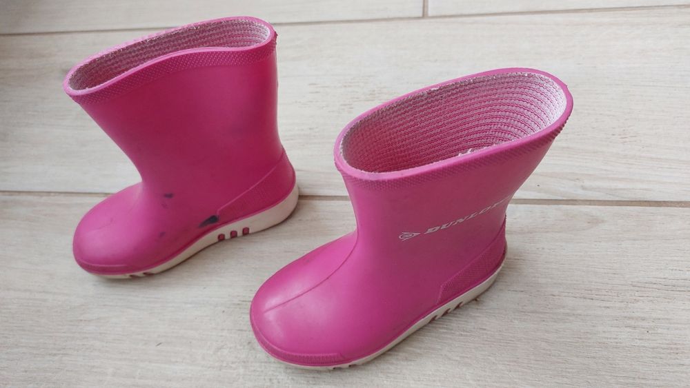 Чоботи /сапоги дитячі резинові рожеві 22 розмір