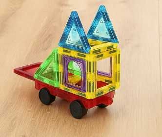 Duże Klocki Magnetyczne 3D 45 elementów Konstrukcyjne Magnetic Panele