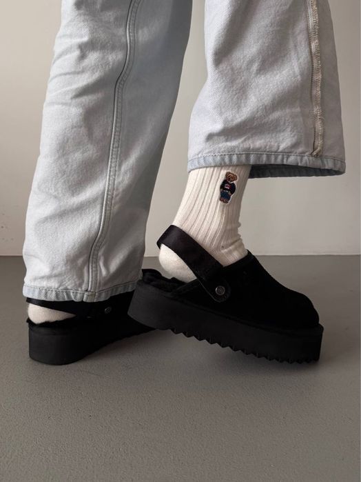 36-41 р угги розпродаж UGG LANAH CLOG platform brown black beige