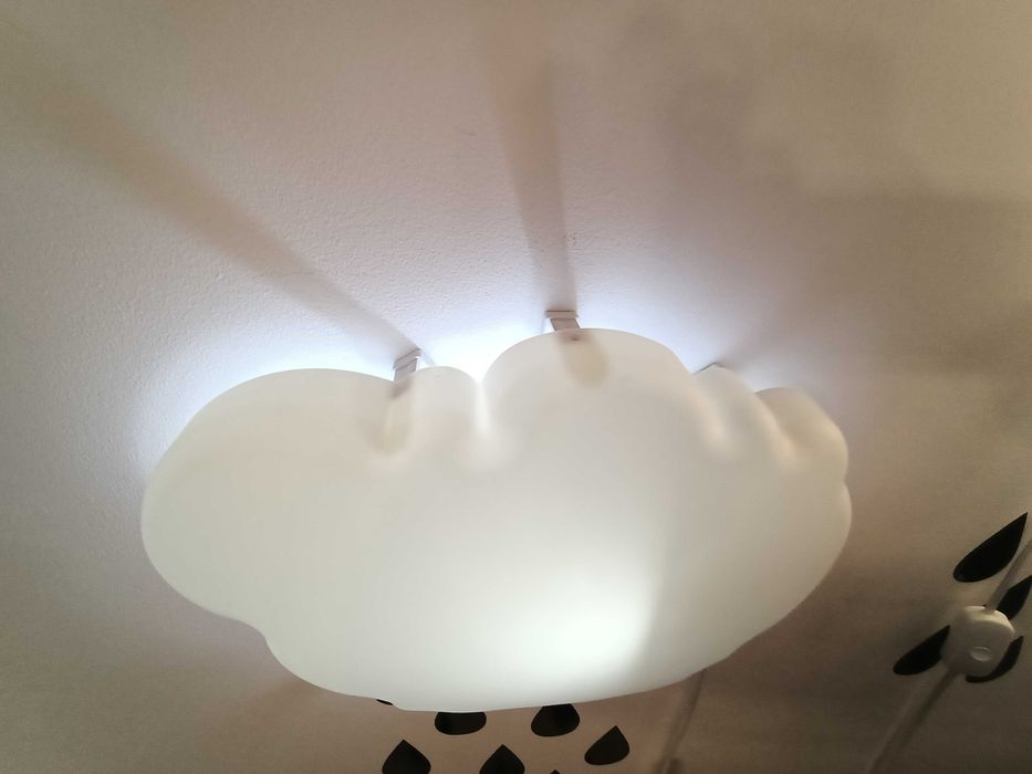Lampka Ścienna,  Biała,  CHMURKA Kinkiet, IKEA DROMSYN . 2 sztuki