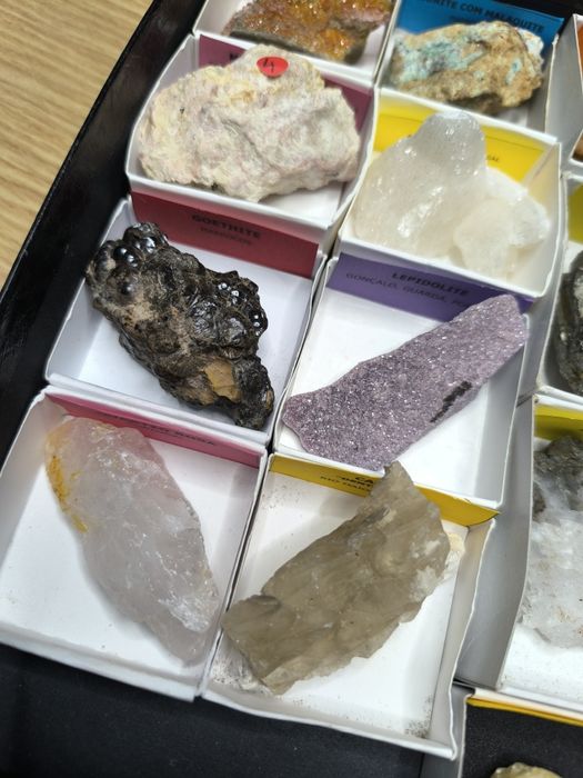 Conjunto de 17 minerais