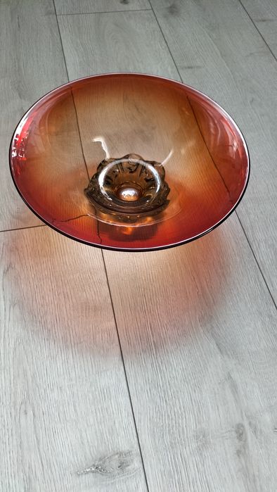 Ваза из красного стекла, советская