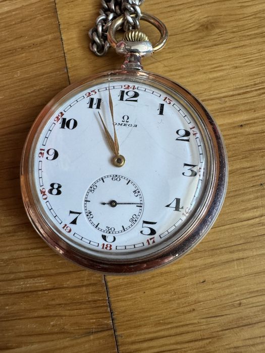 Zegarek Omega kieszonkowy 24-godzinny – vintage