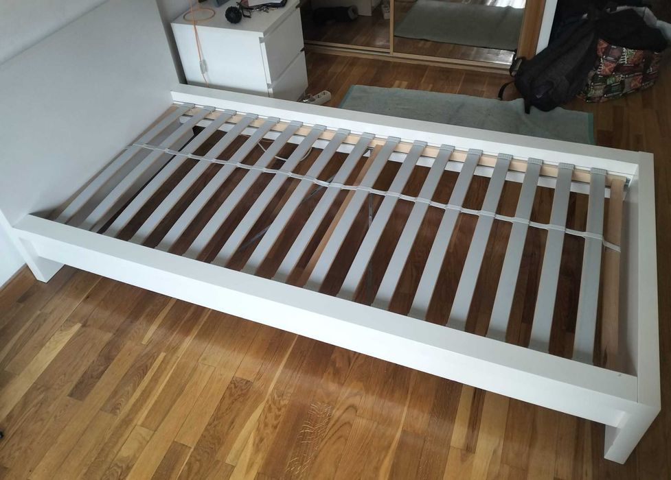 Cama IKEA MALM Individual + Estrado + Colchão Molaflex