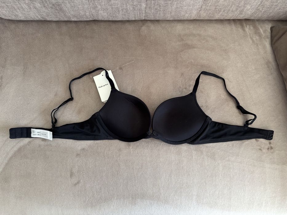 C&A Plunge Push-Up Lycra biustonosz z fiszbinami 80A