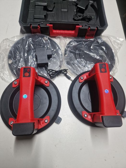Conjunto de 2 ventosas elétricas a vácuo com bateria,  8 polegadas,
