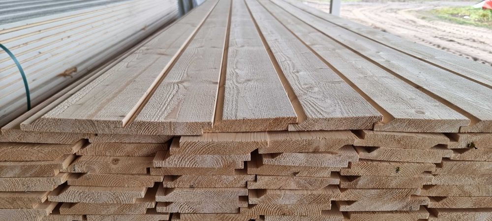 Promocja !!! Deska 22x145 kl. AB szczotkowana, BIAŁA szorstka!!!