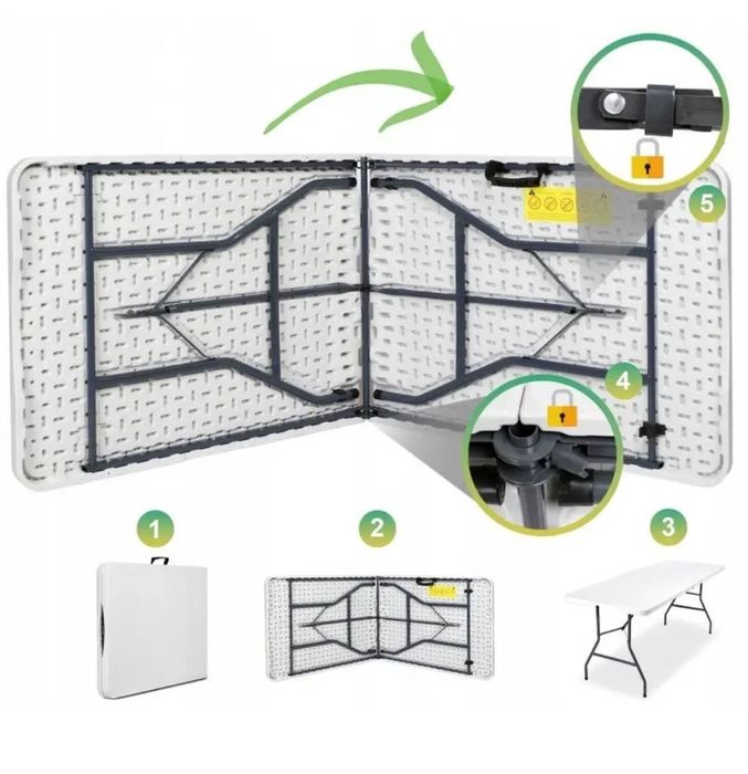 Стіл розкладний 180 см.