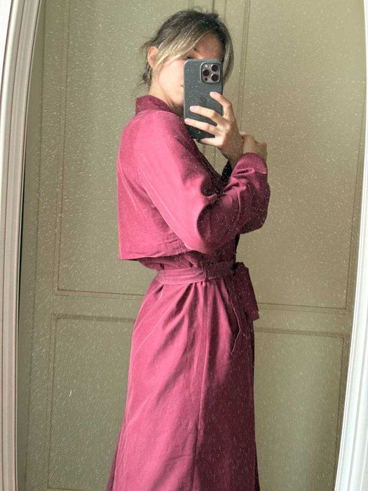 Тренч малиновий Monki