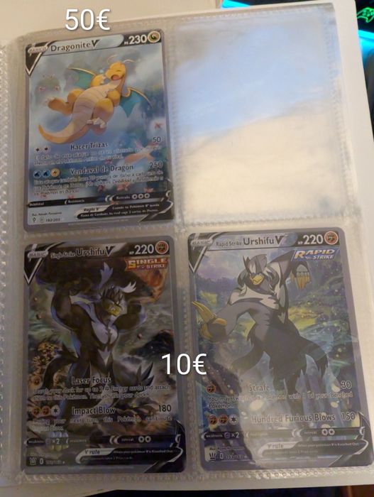 Cartas Pokémon diversas