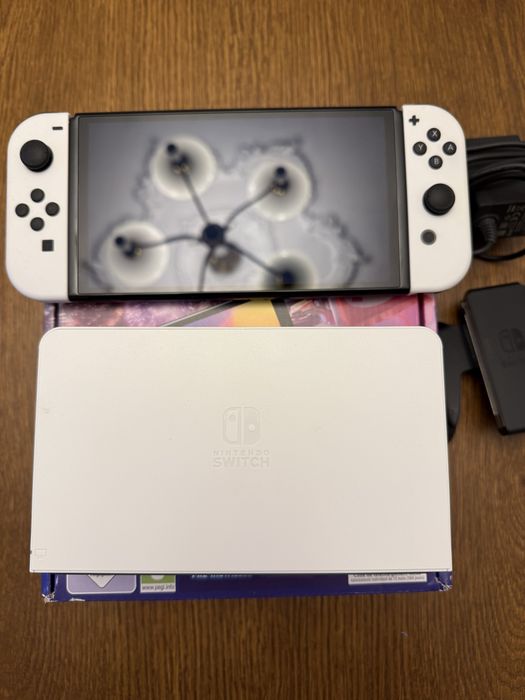 【値下げ中】NintendoSwitch Nintendo switch oled z karta sd na gwarancji pudelko i faktura