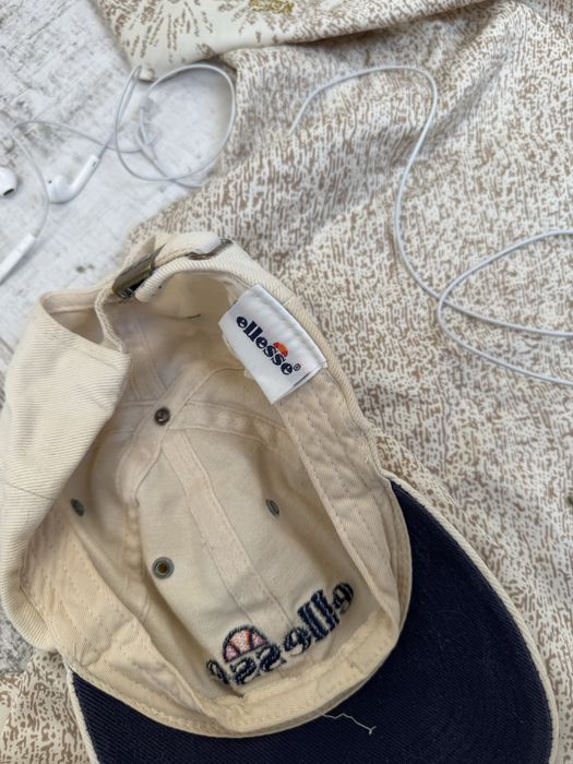 Вінтажна кепка Ellesse молочного кольору, One Size