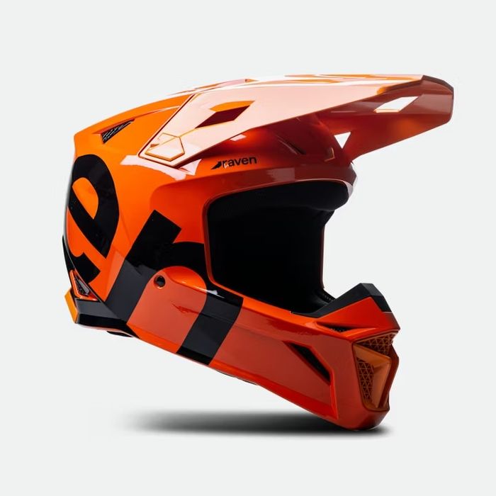 Кросовий мотошолом Raven Onyx Orange