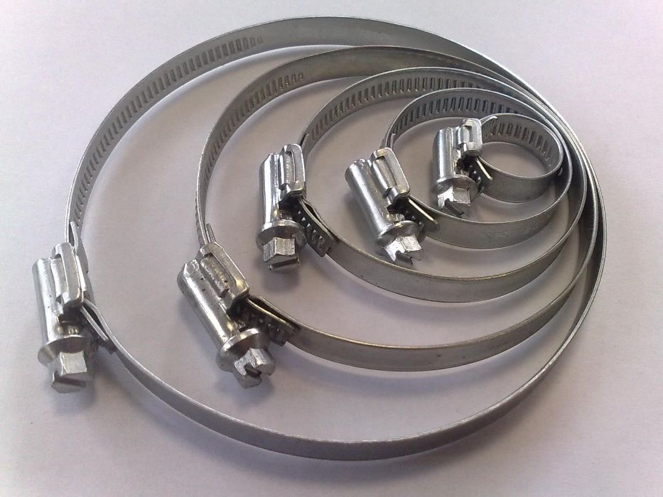 Хомут червячный, затяжной, лента и винт нержавеющий W4 (А4) и W5 (А5)