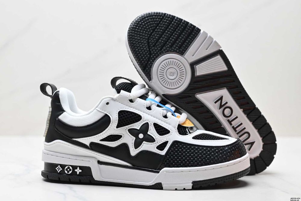 Louis Vuitton LV Skate Sneaker Marine White Black R.45