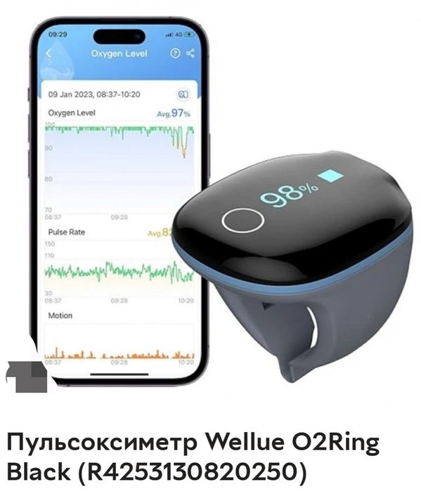 Пульсоксиметр Wellue O2 Ring Новий-в упаковці