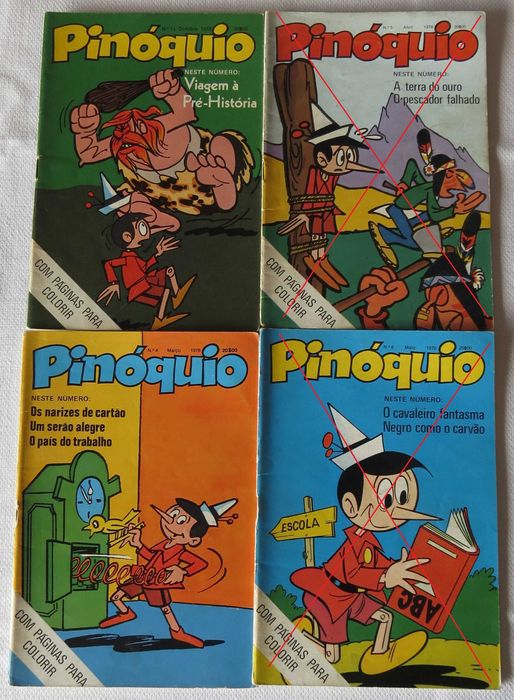 Banda Desenhada Diversos (Pinóquio, Pantera cor de Rosa, Patinhas.)