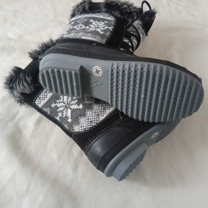 buty śniegowce mishansa r.36 22,5 cm,  dobre też na błoto pośniegowe.