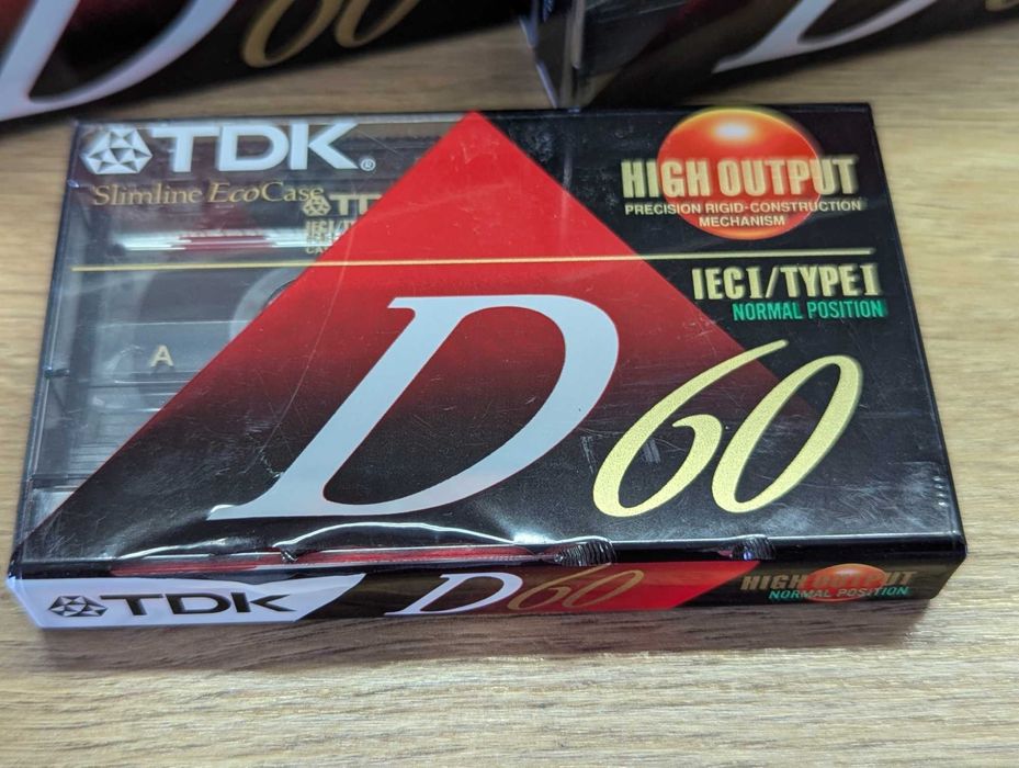 Аудіокасети TDK D60 High Output USA лот 10 штук