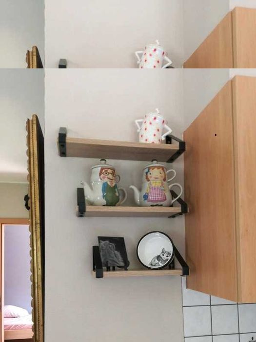 Kwietnik dekoracja ścienna loft 3 sztuki rustykalne zestaw