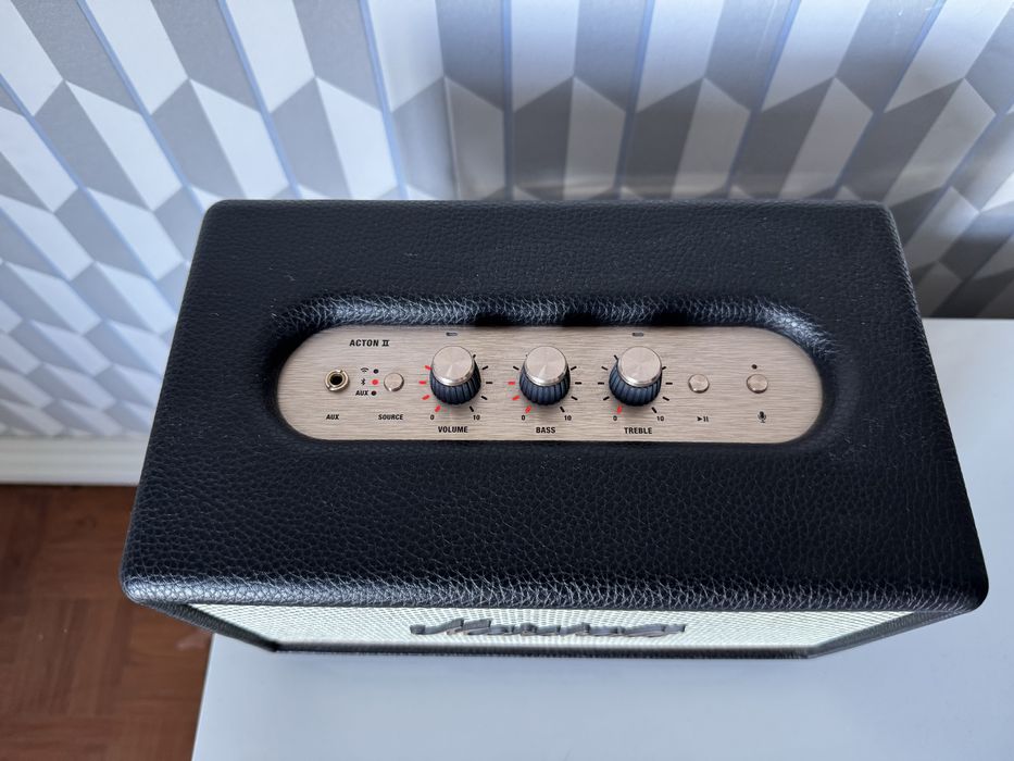 Coluna Marshall Acton II Voice - Altifalante Inteligente Alexa (Preto)