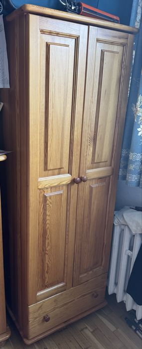 Bardzo solidna szafa drewniana sosnowa od stolarza