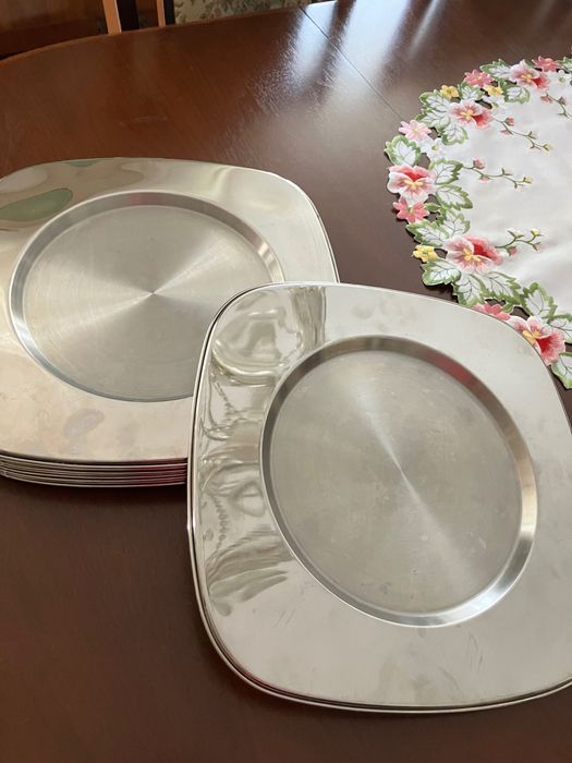 10 szt Talerzy ze stali nierdzewnej