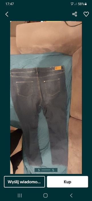 Jeansy damskie duże 54