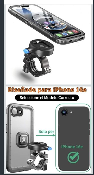 Вологозахистний, тримач чехлом на руль. For iPhone 16