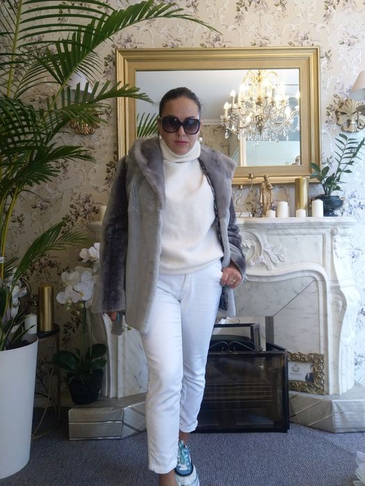 EuMereço! Casaco pêlo Vison com capuz